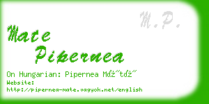 mate pipernea business card